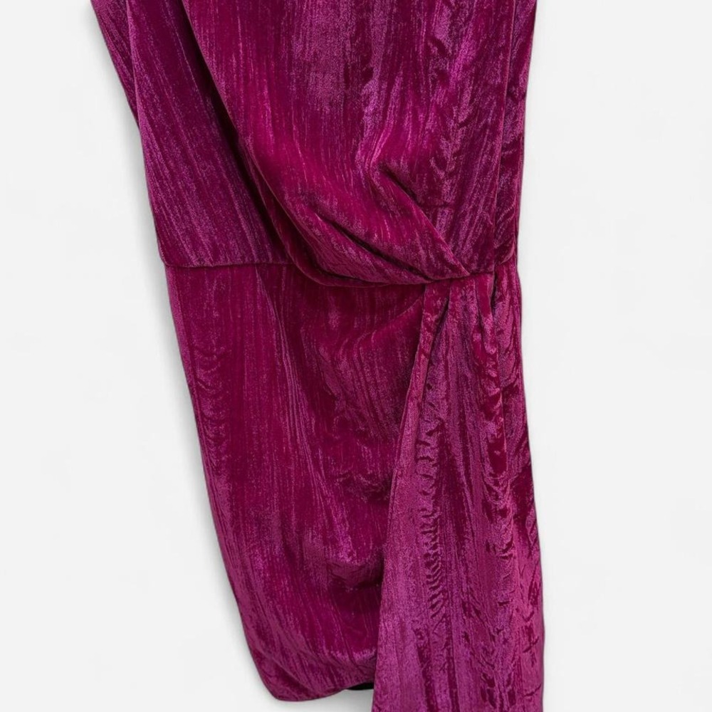 Saylor Magenta/Pink Velvet Aurelie Mini Dress in size XS - Picture 2 of 7